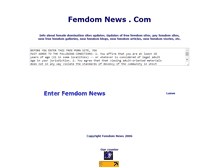 Tablet Screenshot of femdomnews.com